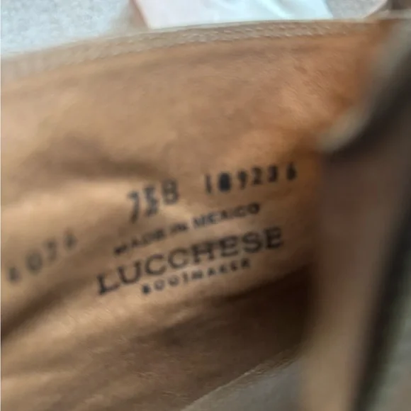 Lucchese Brown Leather Ankle Booties - Picture 6 of 6